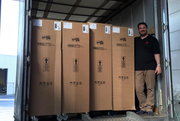 First delivery of VMB products at AED Distribution