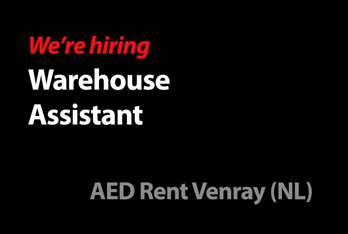 Warehouse assistant AED Rent Venray